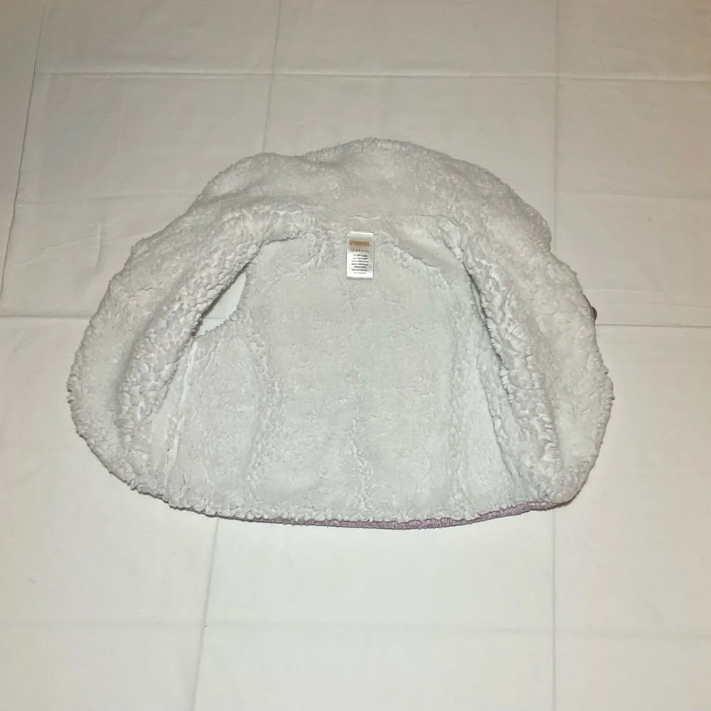 Gymboree Baby Girls Size 12-24 Months Lavender With Faux Fur Vest
